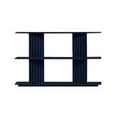 Plec Shelving: Extra Small + Low + Steel Blue