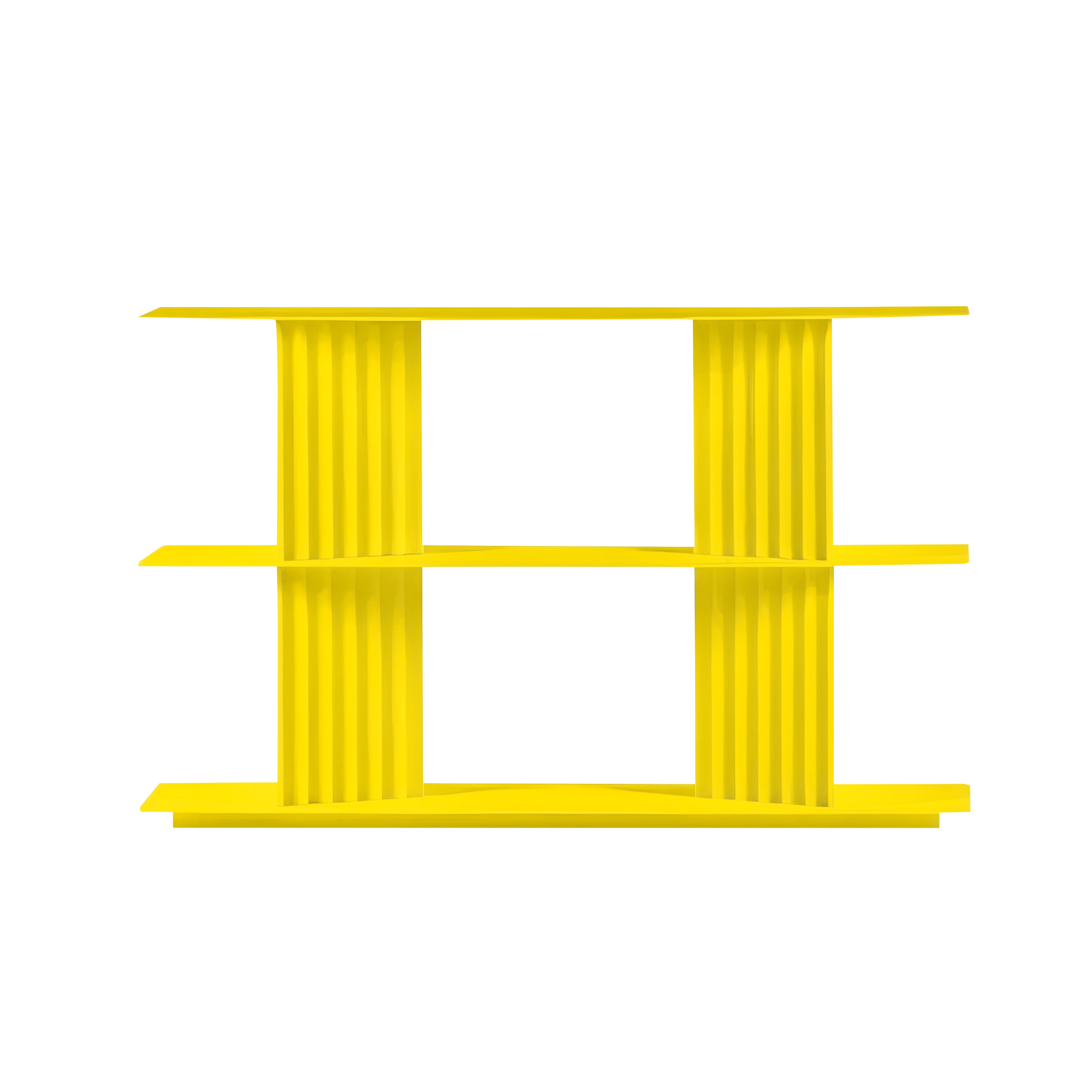 Plec Shelving: Extra Small + Low + Sulfur Yellow