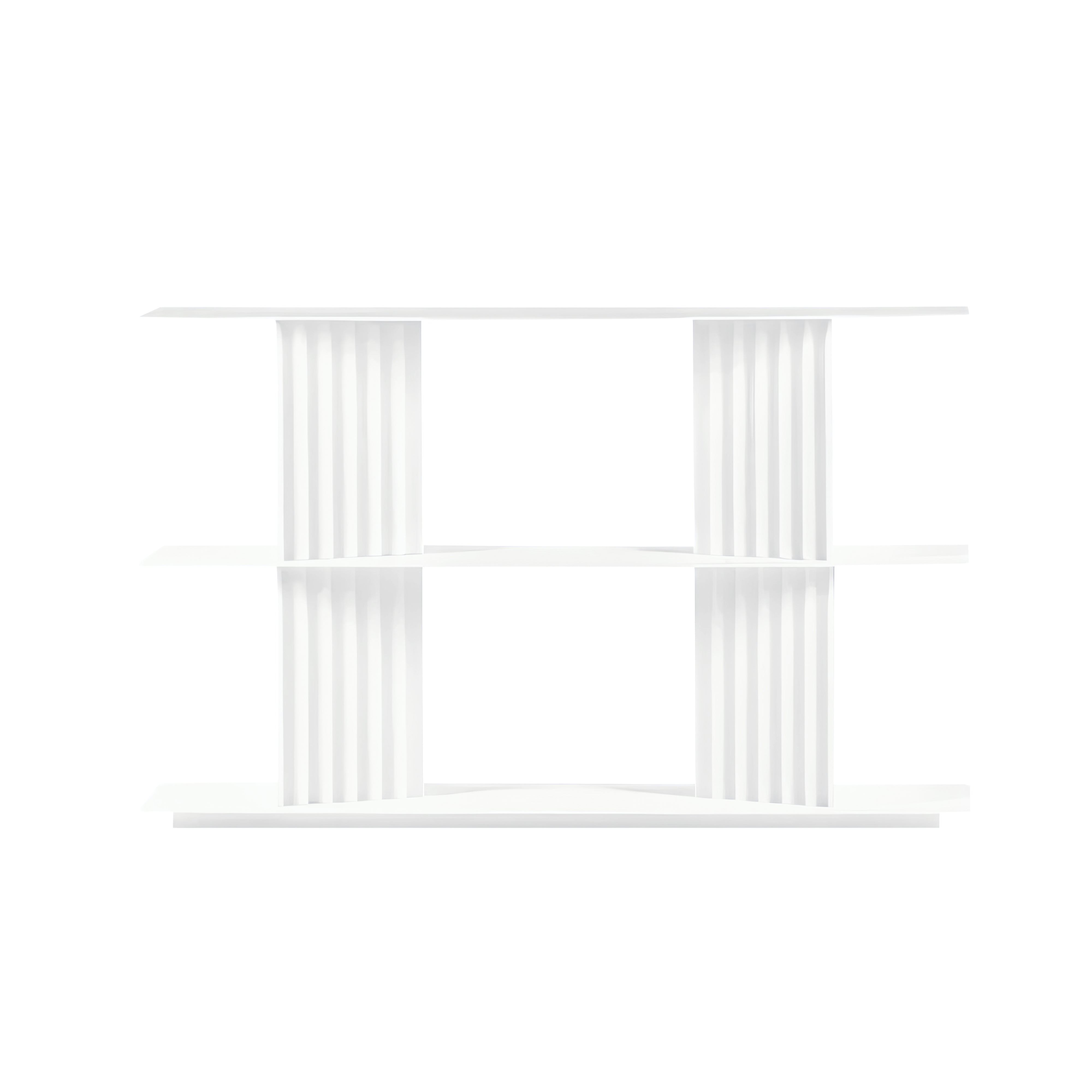 Plec Shelving: Extra Small + Low + Traffic White