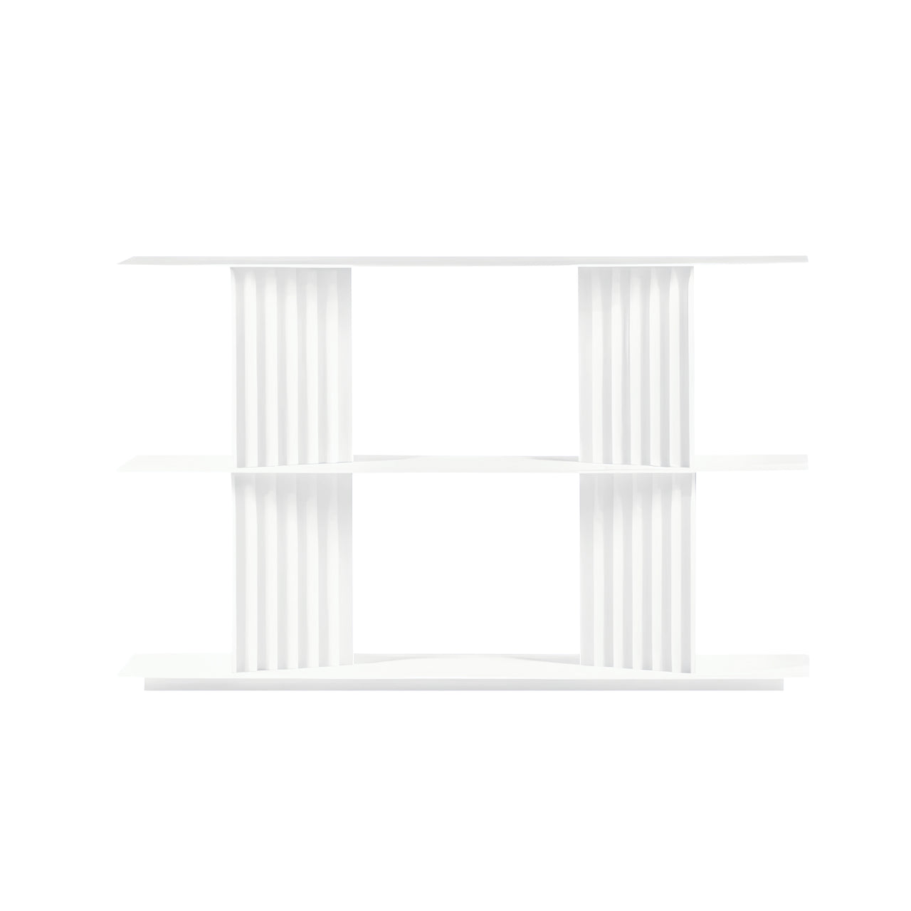 Plec Shelving: Extra Small + Low + Traffic White