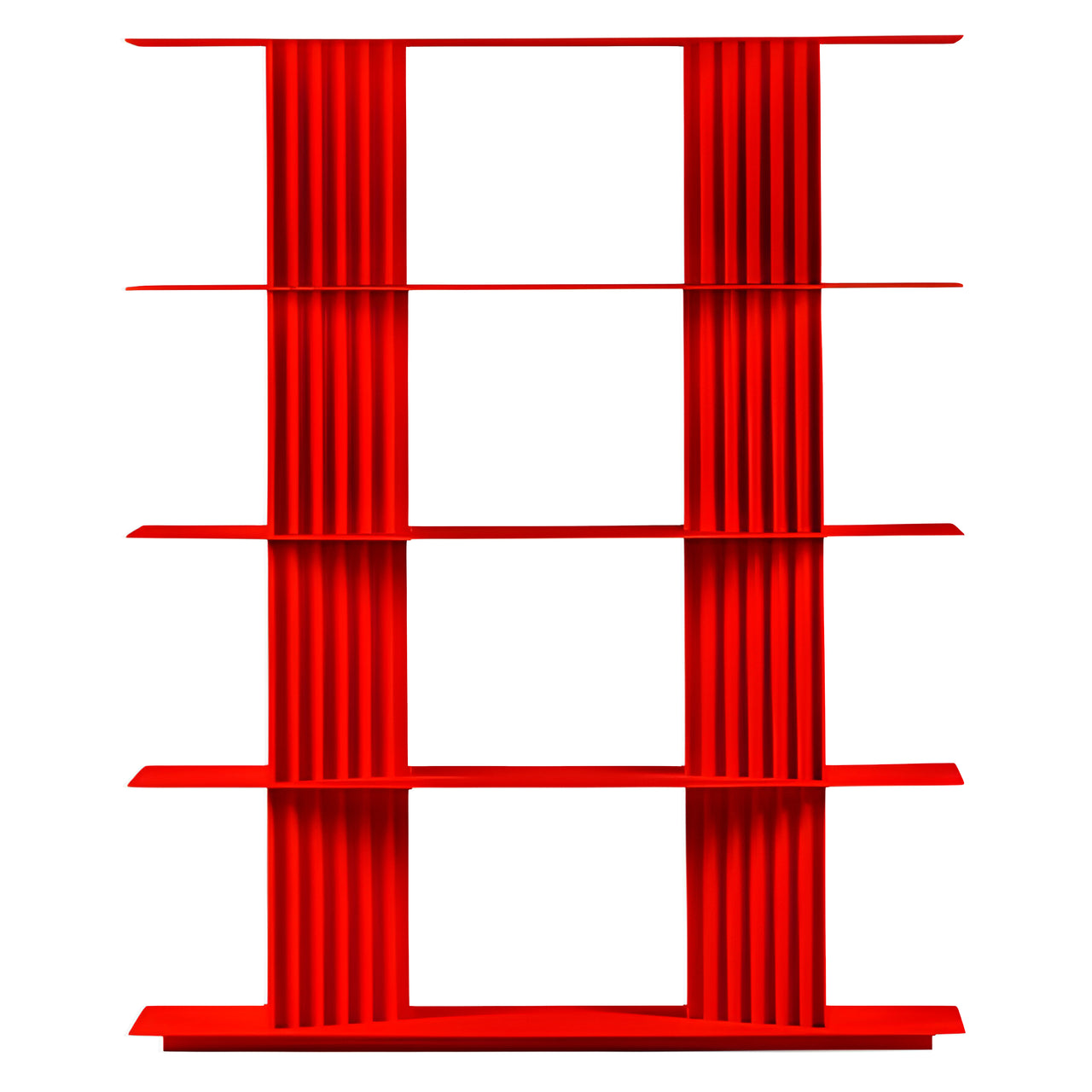 Plec Shelving: Extra Small + High + Traffic Red