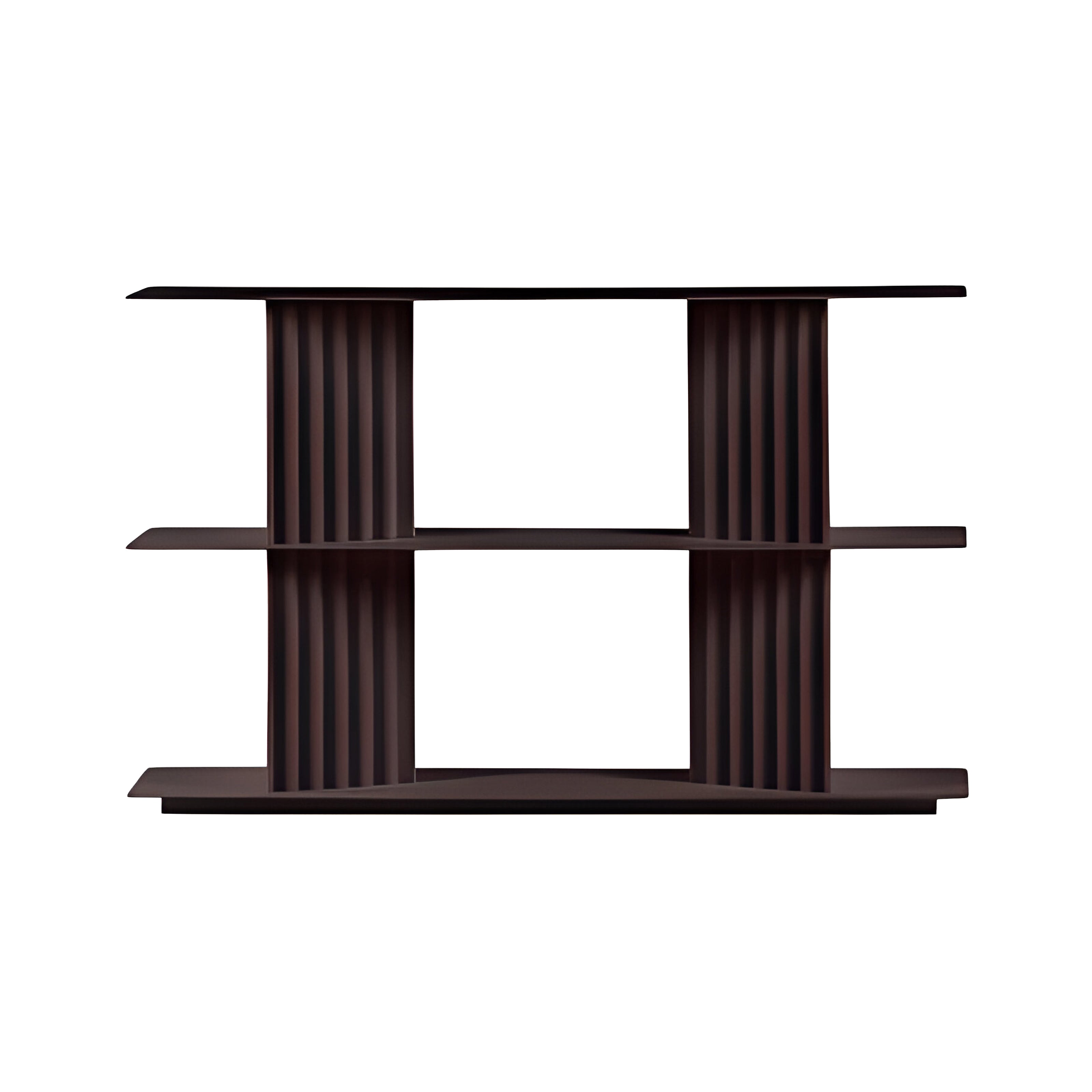 Plec Shelving: Extra Small + Low + Grey Brown