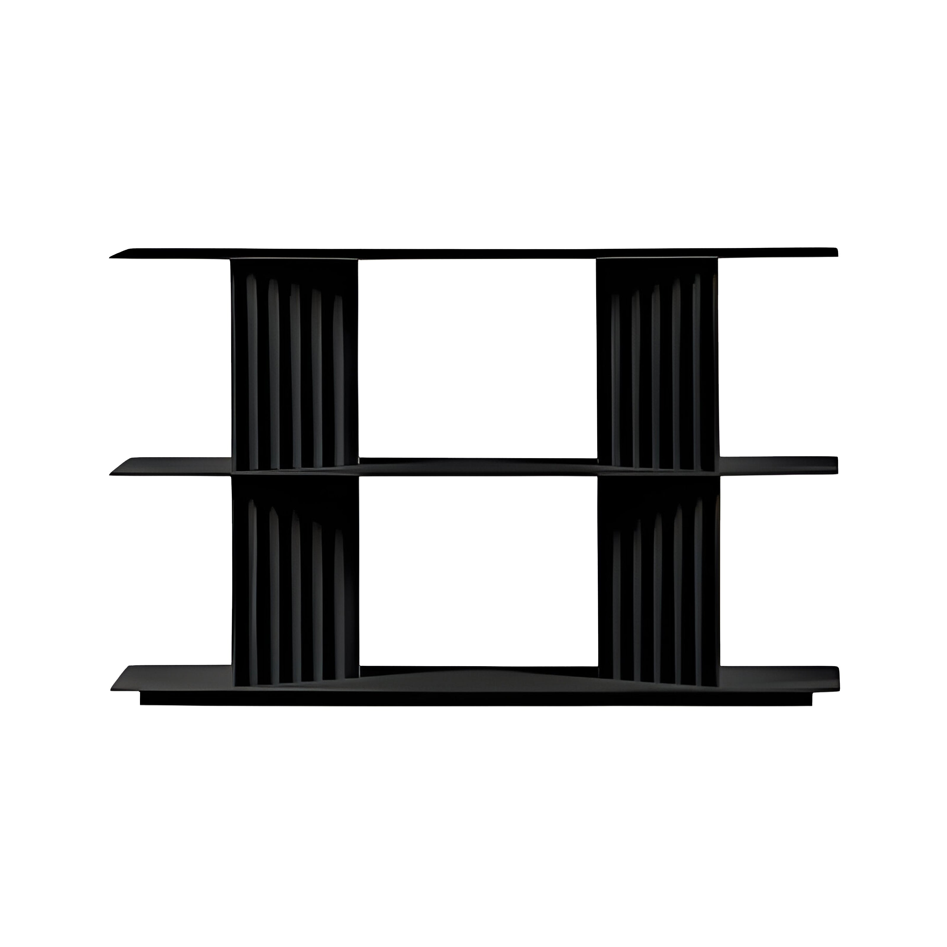 Plec Shelving: Extra Small + Low + Jet Black