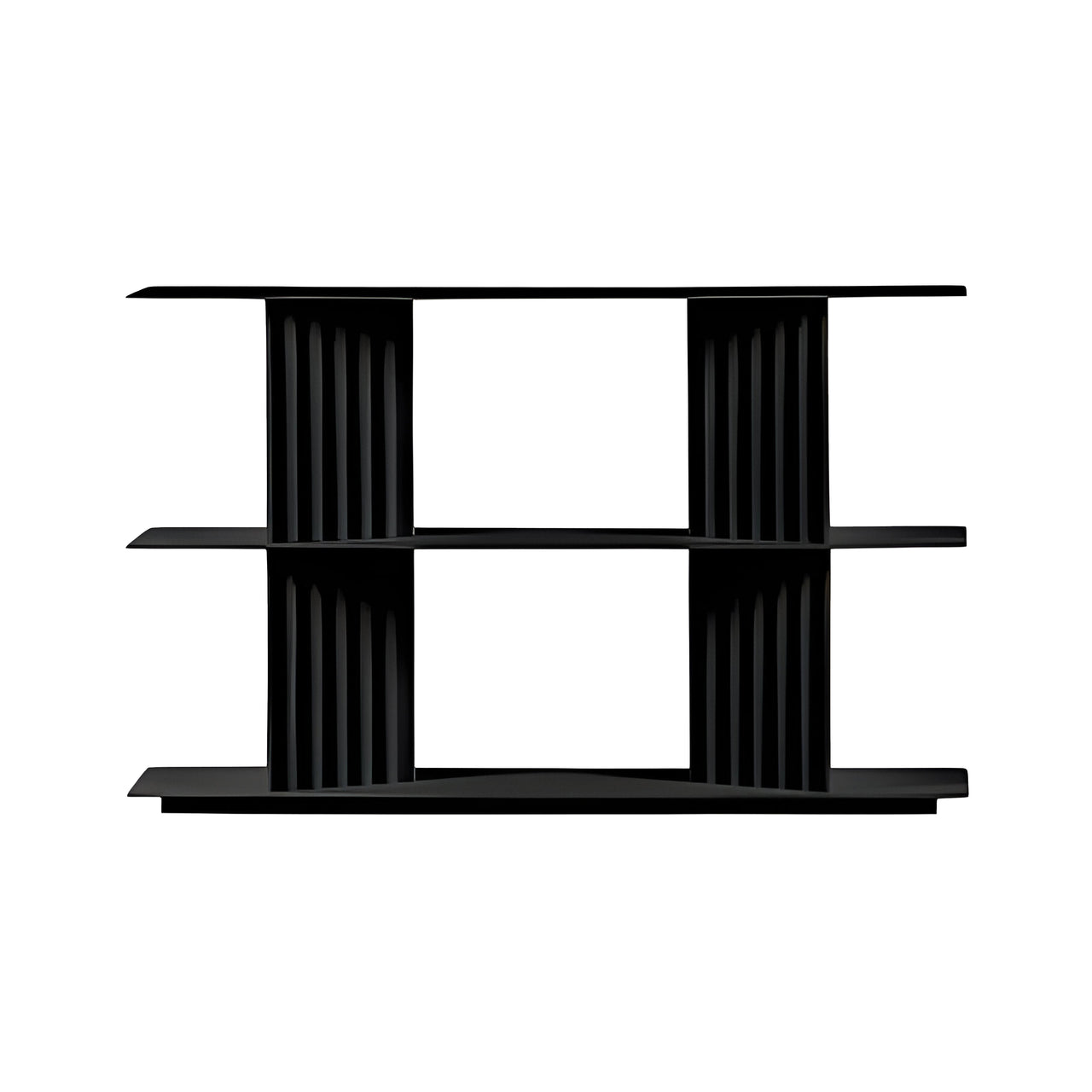 Plec Shelving: Extra Small + Low + Jet Black