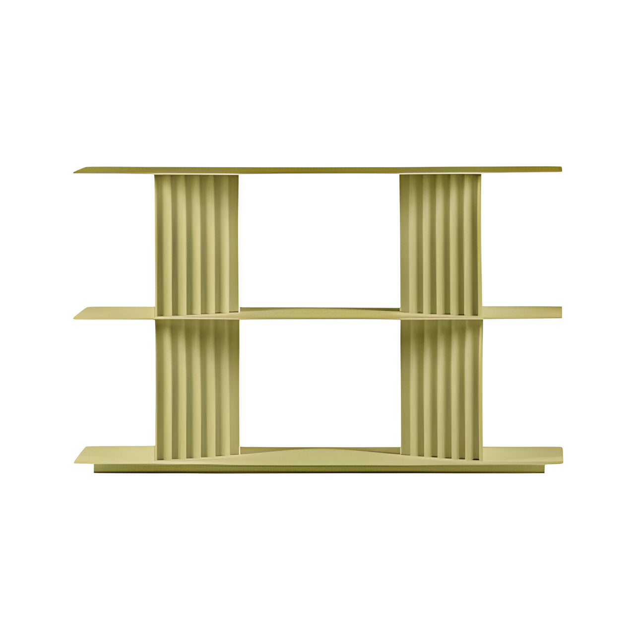 Plec Shelving: Extra Small + Low + Green Beige