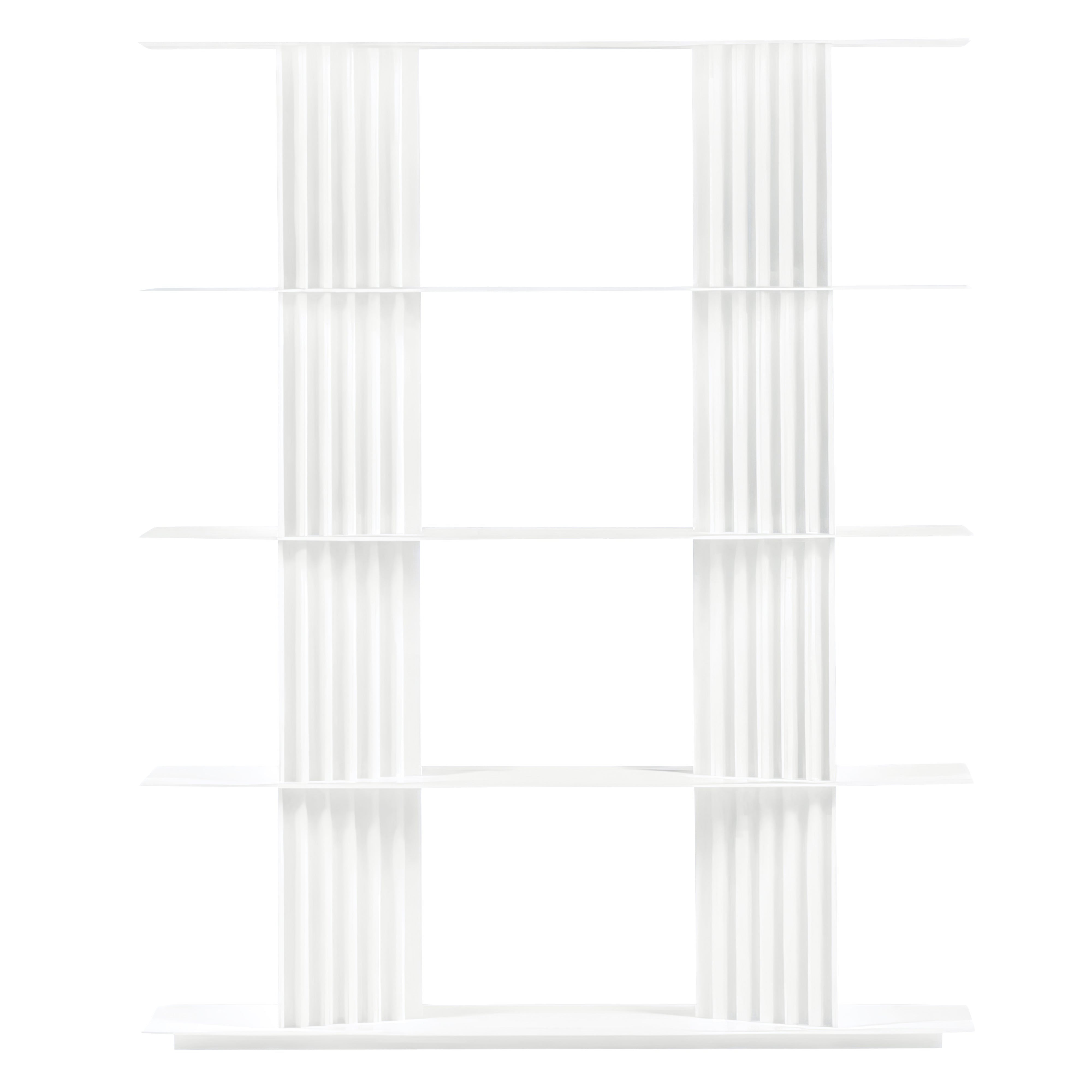 Plec Shelving: Extra Small + High + Traffic White