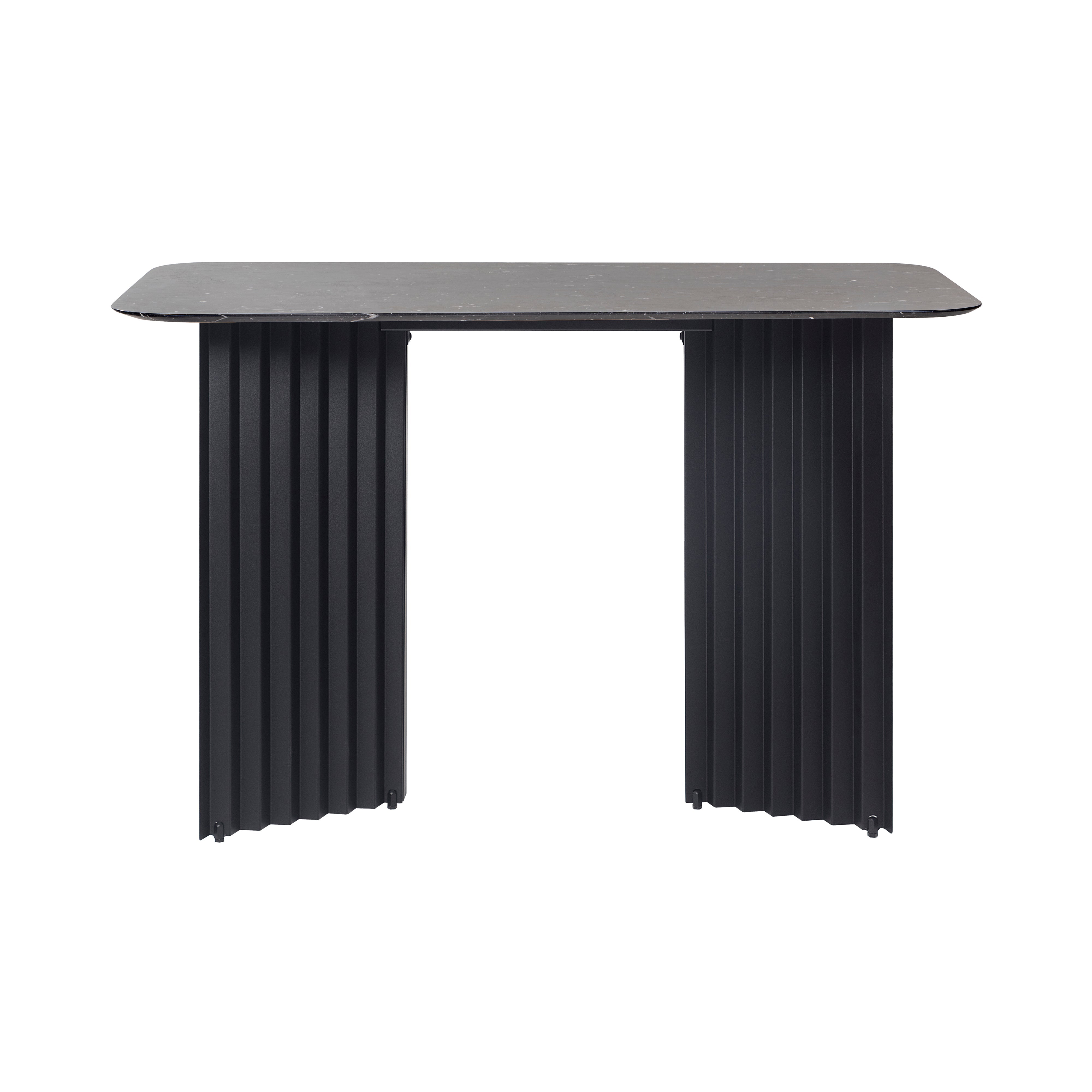 Plec Desk: Black Marquina + Jet Black