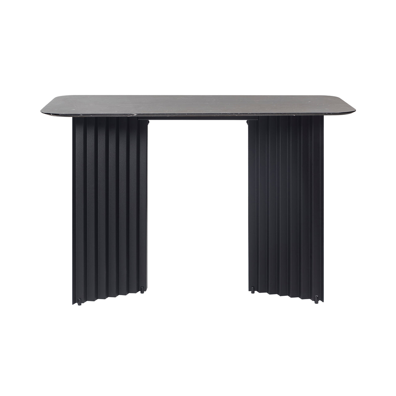Plec Desk: Black Marquina + Jet Black