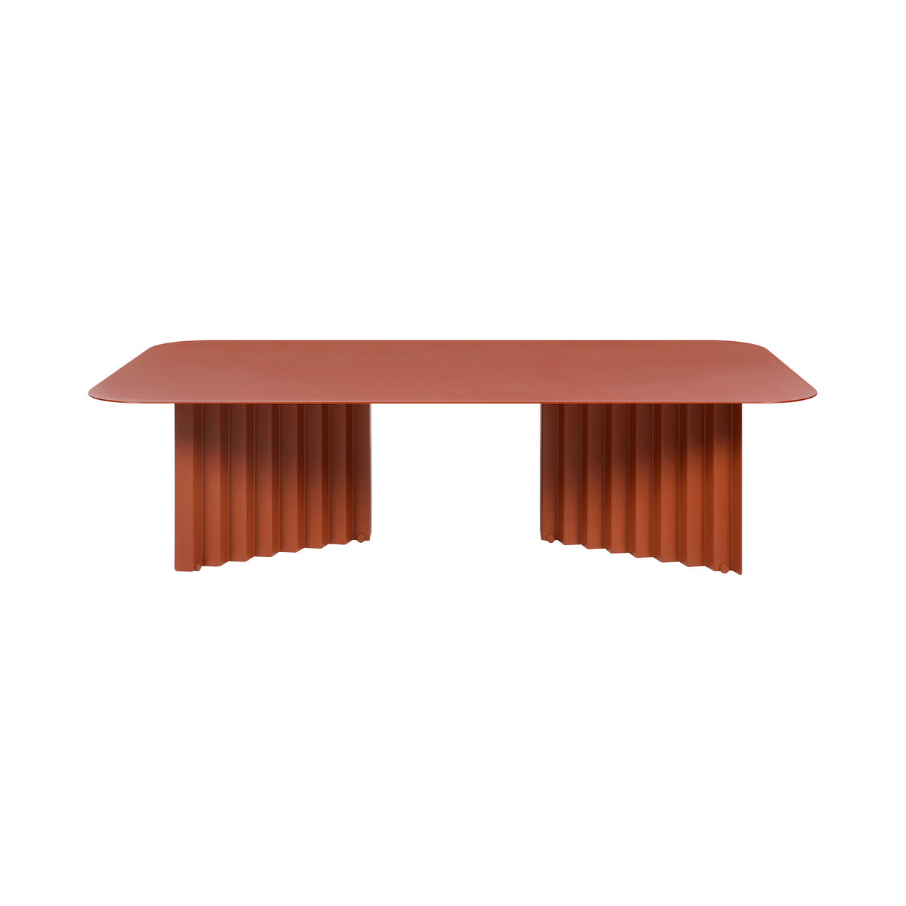 Plec Rectangular Occasional Table: Steel + Large - 45.3