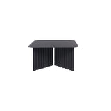 Plec Rectangular Occasional Table: Steel + Medium - 27.6