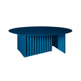 Plec Round Occasional Table: Steel + Large - 35.4
