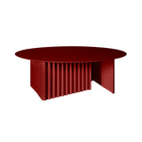 Plec Round Occasional Table: Steel + Large - 35.4