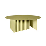 Plec Round Occasional Table: Steel + Large - 35.4