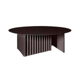 Plec Round Occasional Table: Steel + Large - 35.4