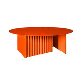 Plec Round Occasional Table: Steel + Large - 35.4