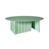 Plec Round Occasional Table: Steel + Large - 35.4