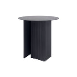 Plec Round Coffee Table: Steel + Small - 19.7