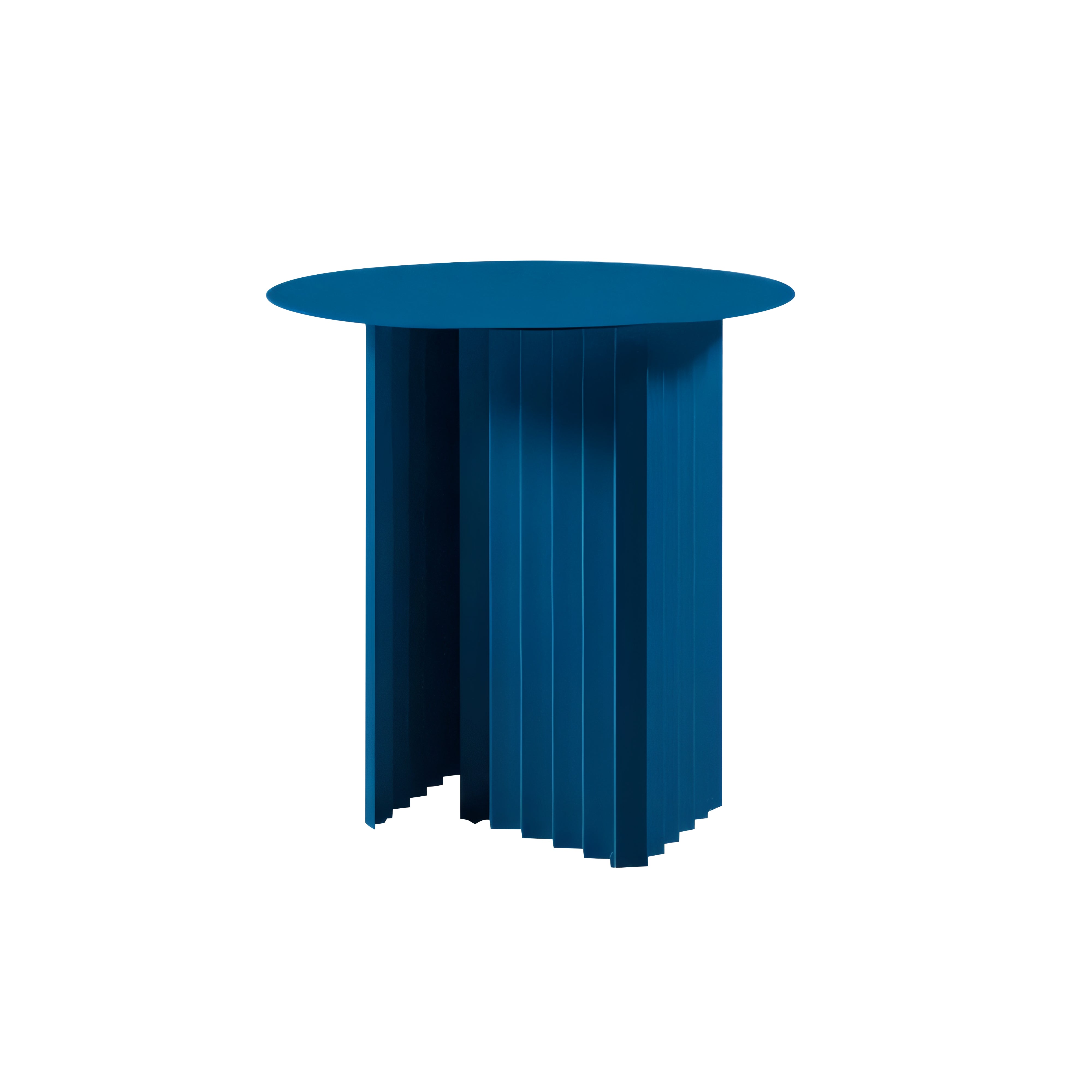 Plec Round Occasional Table: Steel + Small - 19.7