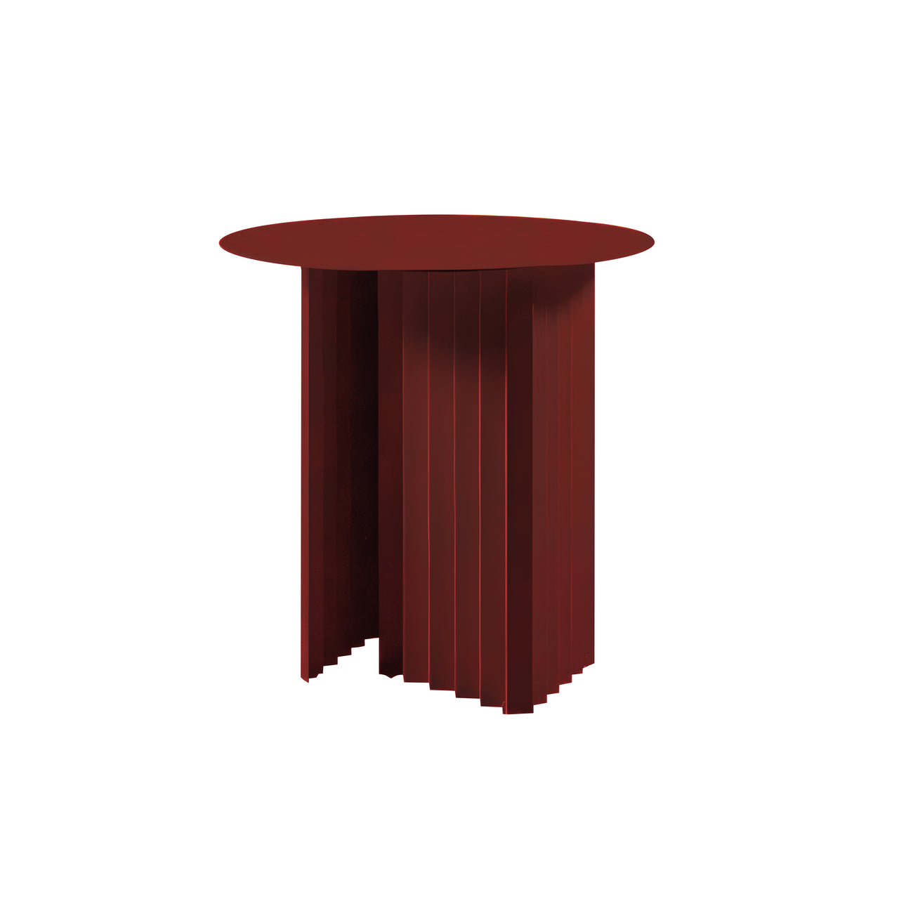 Plec Round Occasional Table: Steel + Small - 19.7
