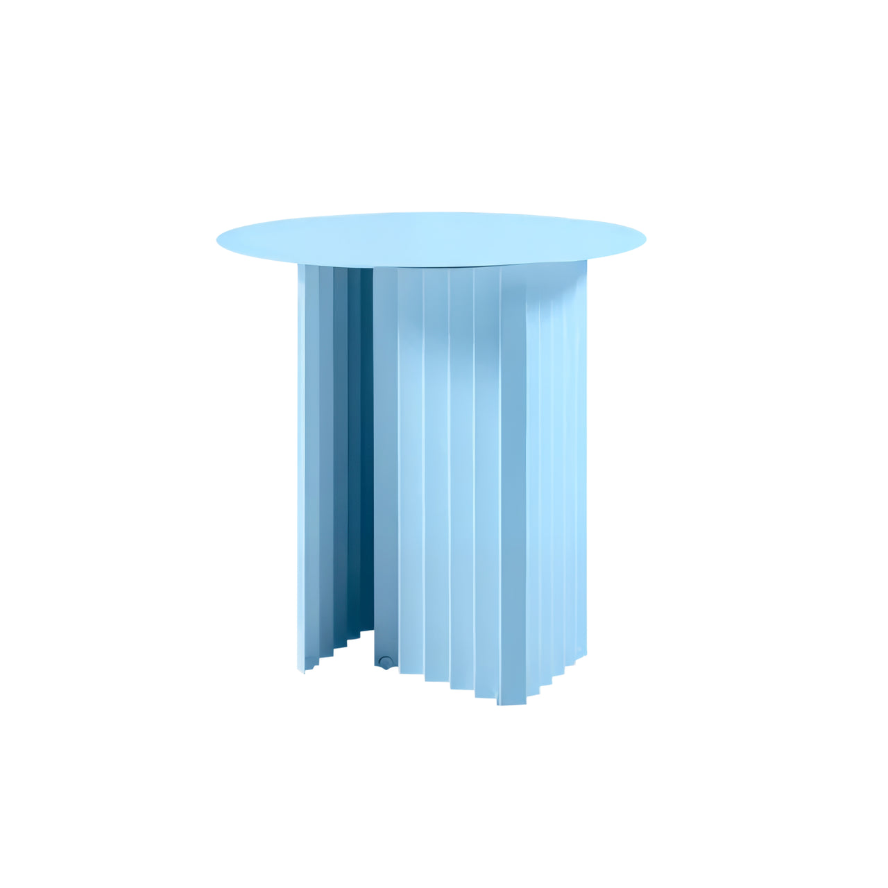 Plec Round Occasional Table: Steel + Small - 19.7