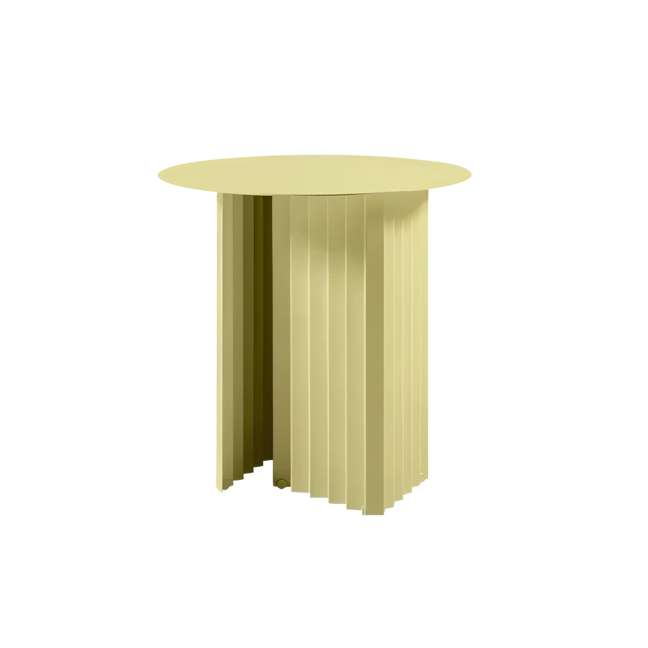 Plec Round Occasional Table: Steel + Small - 19.7