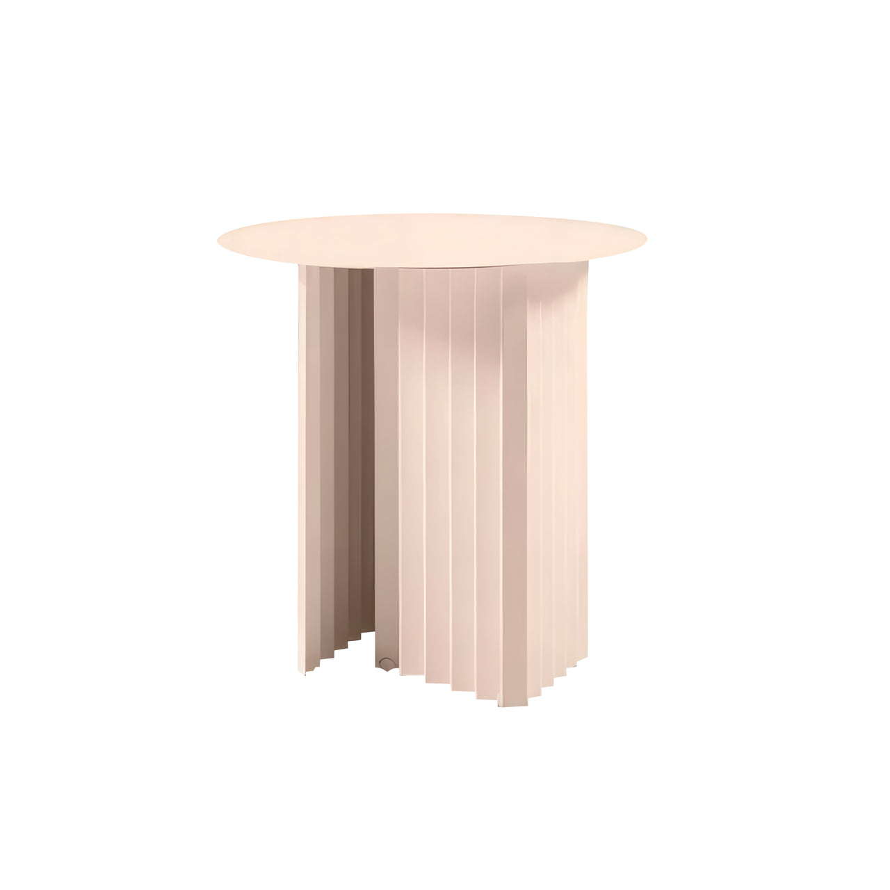 Plec Round Occasional Table: Steel + Small - 19.7