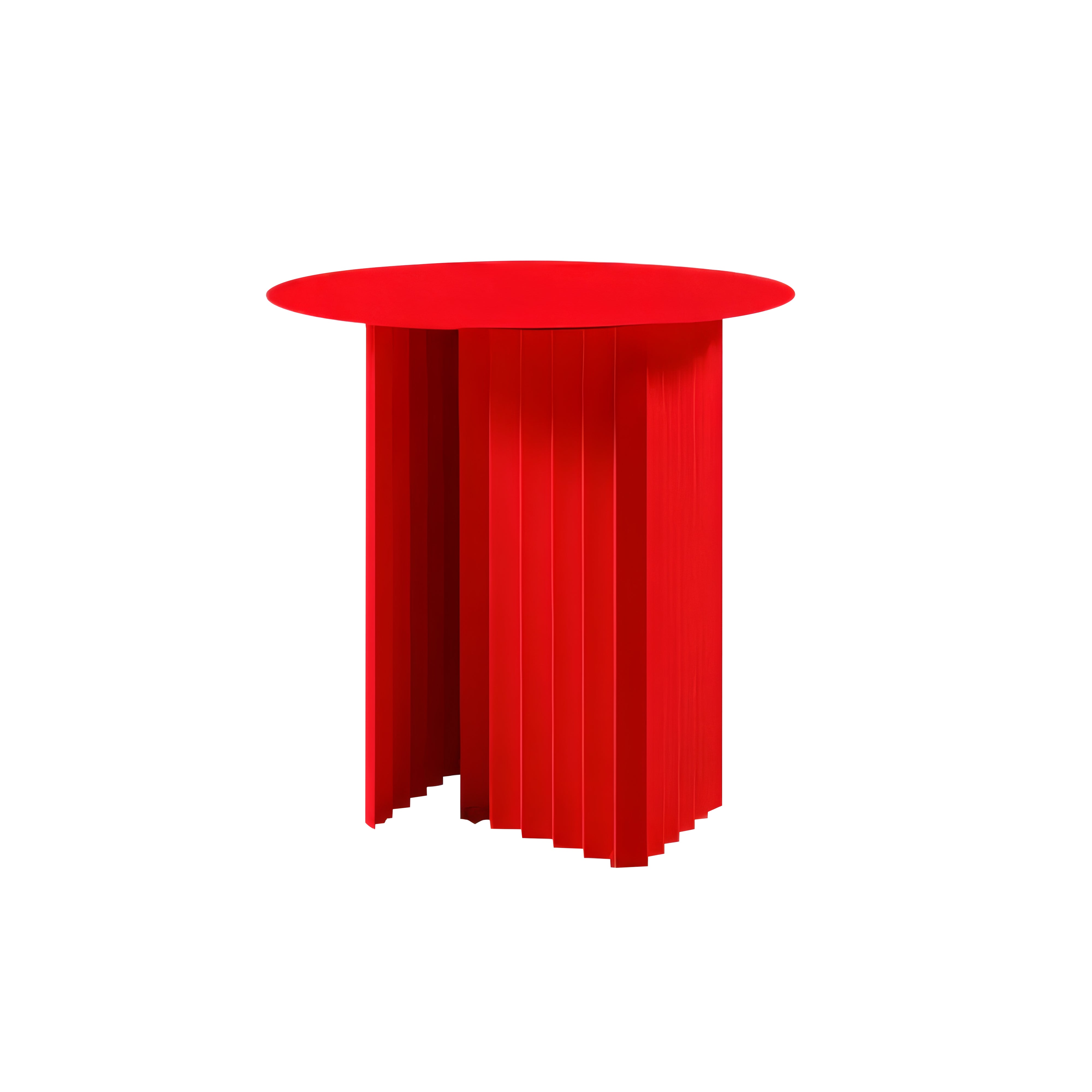 Plec Round Occasional Table: Steel + Small - 19.7