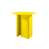 Plec Round Occasional Table: Steel + Small - 19.7