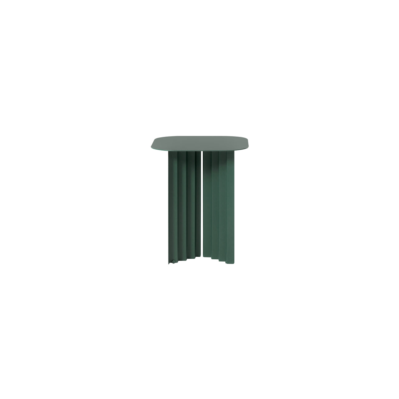 Plec Rectangular Occasional Table: Steel + Small - 14.8