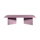 Plec Rectangular Occasional Table: Steel + Large - 45.3