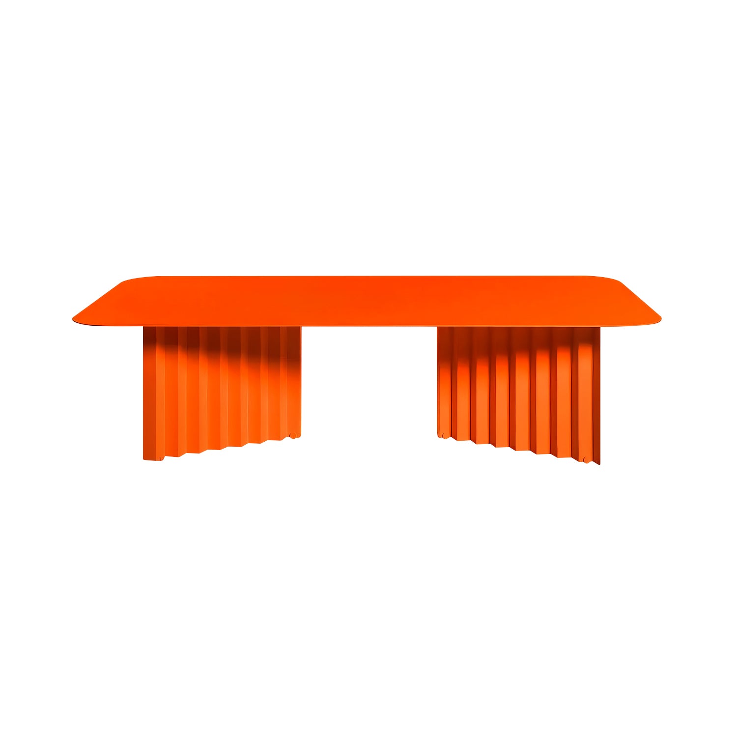 Plec Rectangular Occasional Table: Steel + Large - 45.3