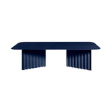 Plec Rectangular Occasional Table: Steel + Large - 45.3