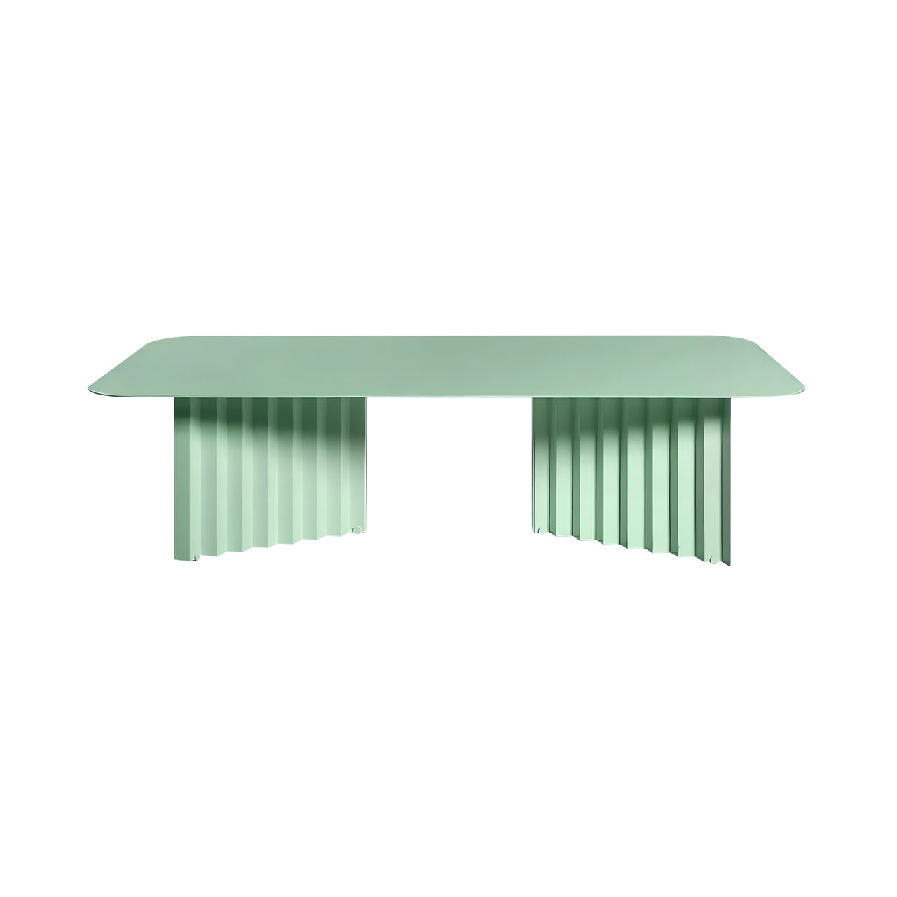 Plec Rectangular Occasional Table: Steel + Large - 45.3