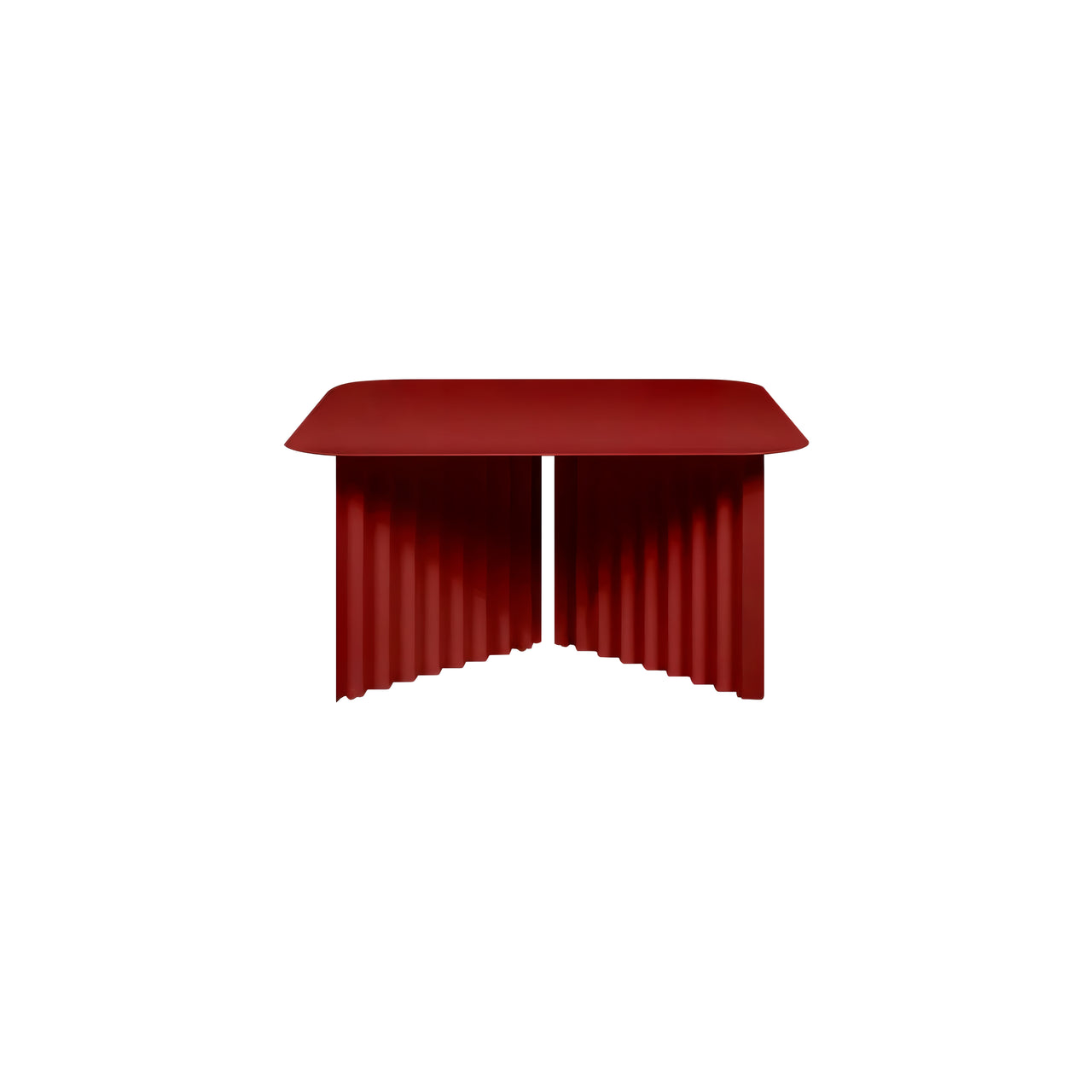 Plec Rectangular Occasional Table: Steel + Medium - 27.6