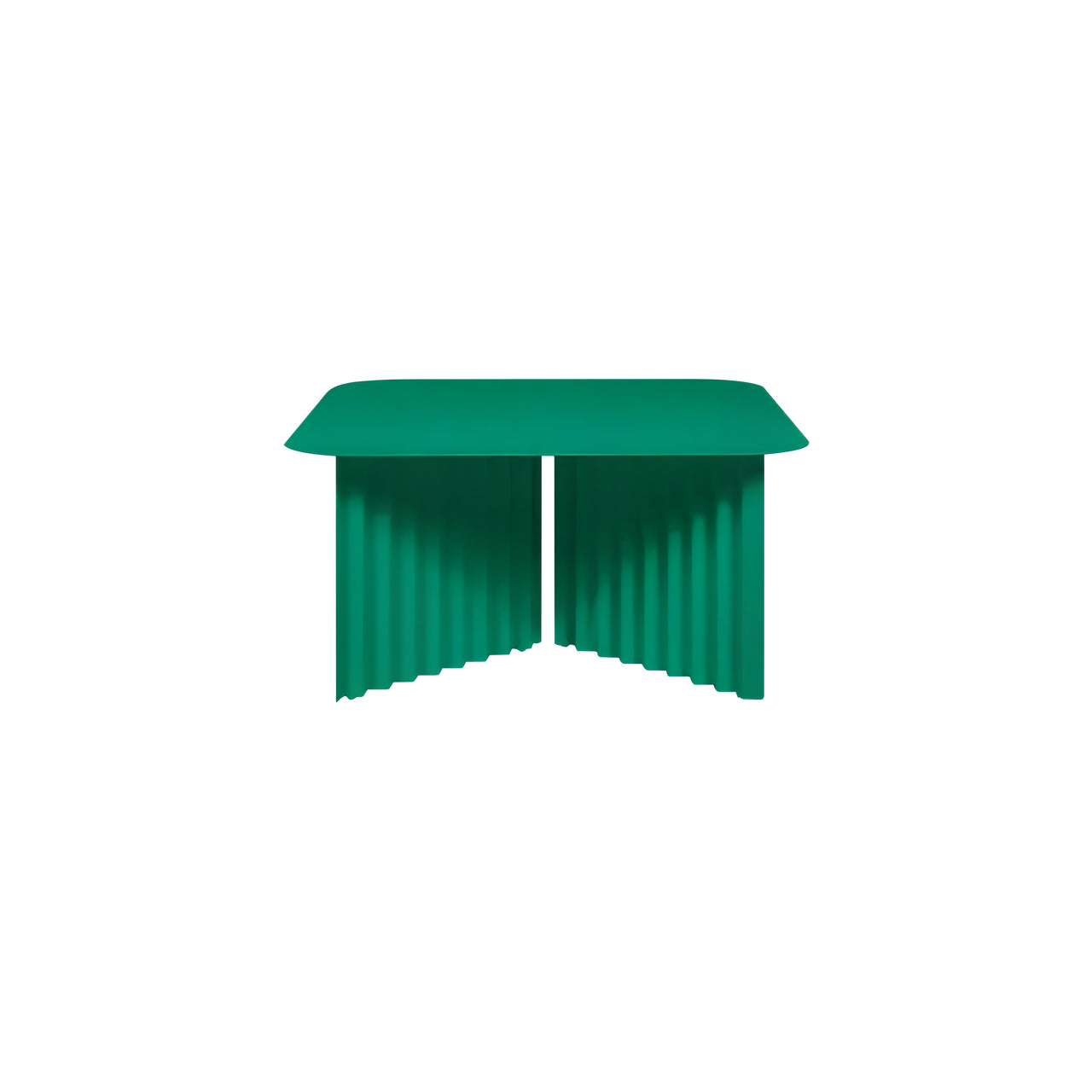 Plec Rectangular Occasional Table: Steel + Medium - 27.6
