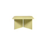 Plec Rectangular Occasional Table: Steel + Medium - 27.6