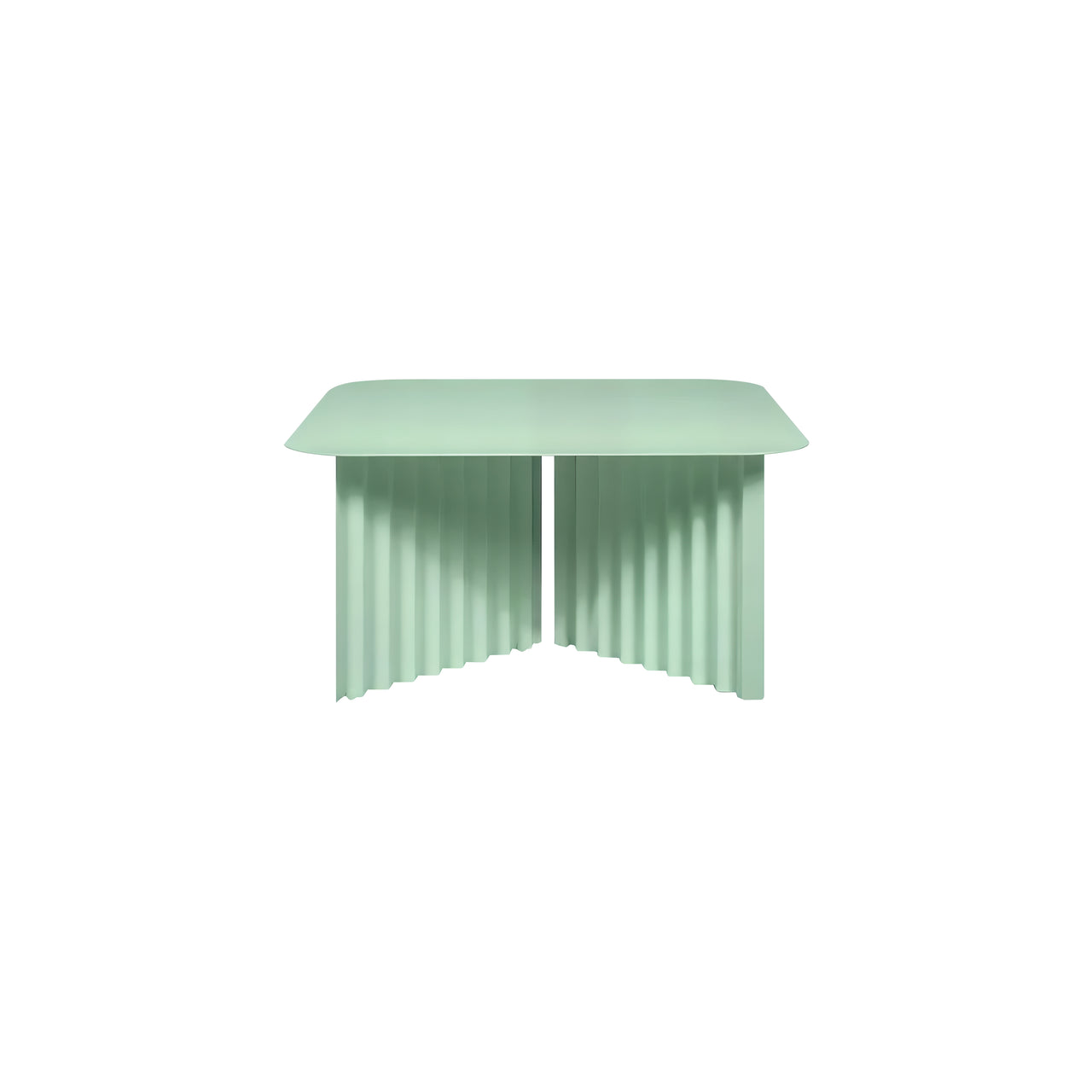 Plec Rectangular Occasional Table: Steel + Medium - 27.6