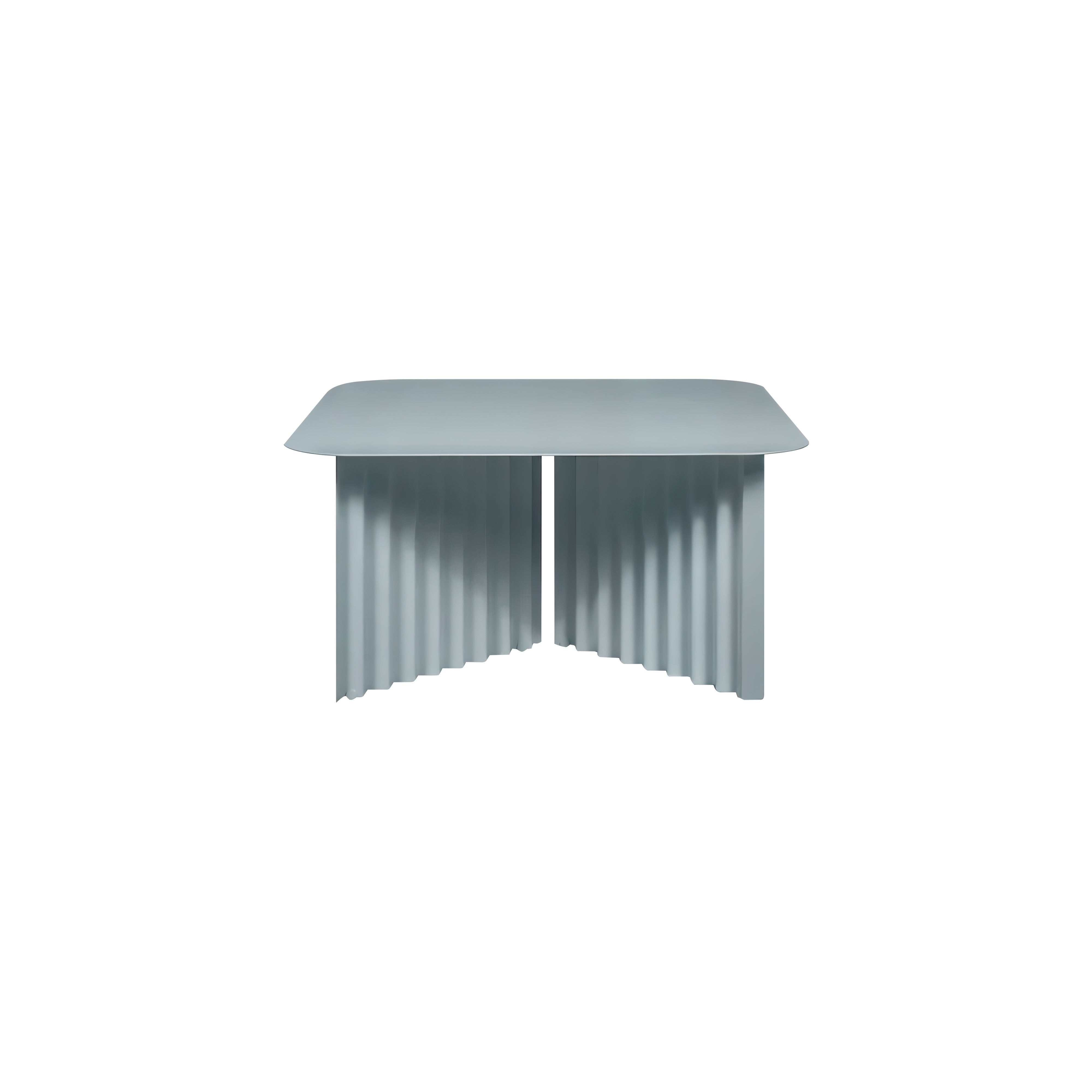 Plec Rectangular Occasional Table: Steel + Medium - 27.6