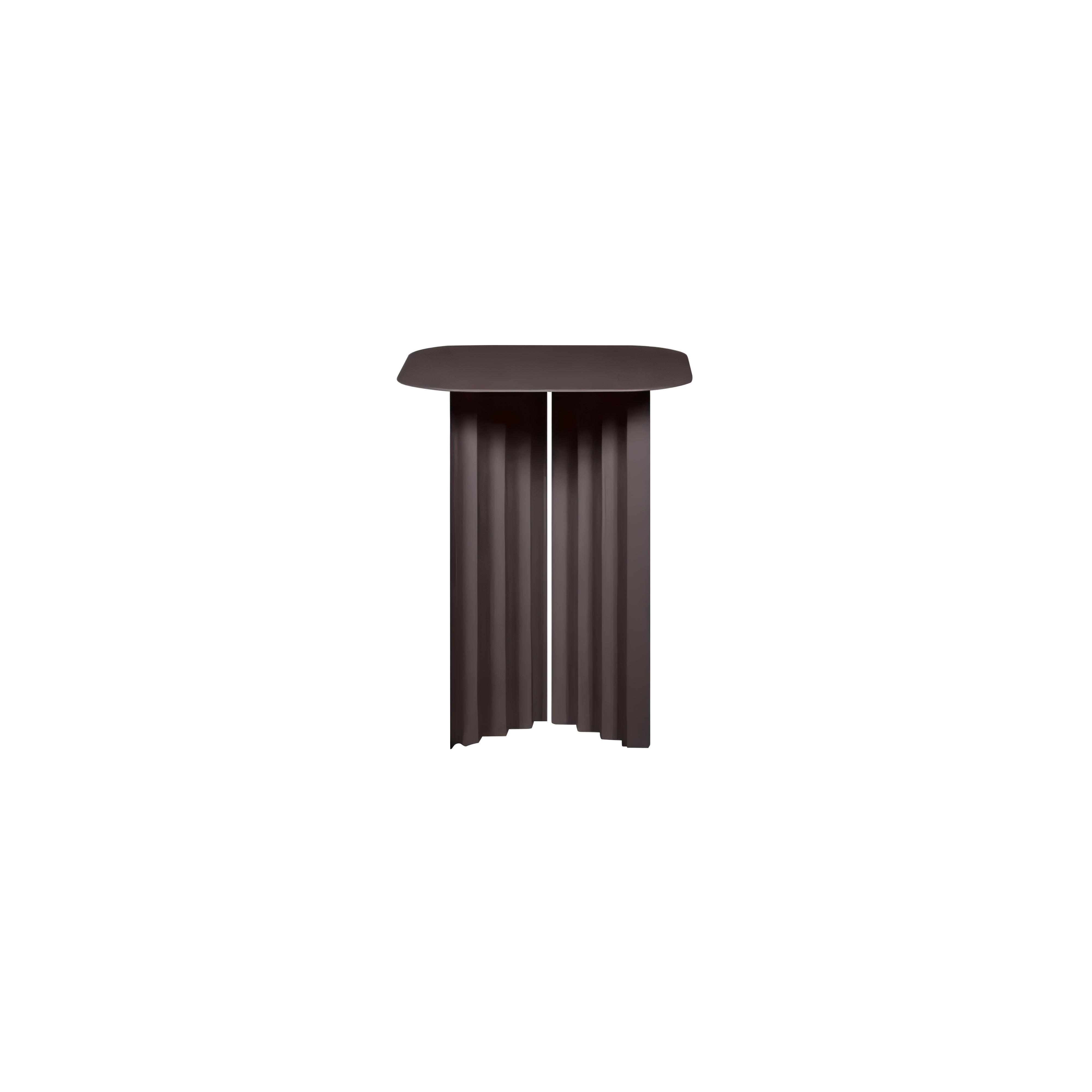 Plec Rectangular Occasional Table: Steel + Small - 14.8