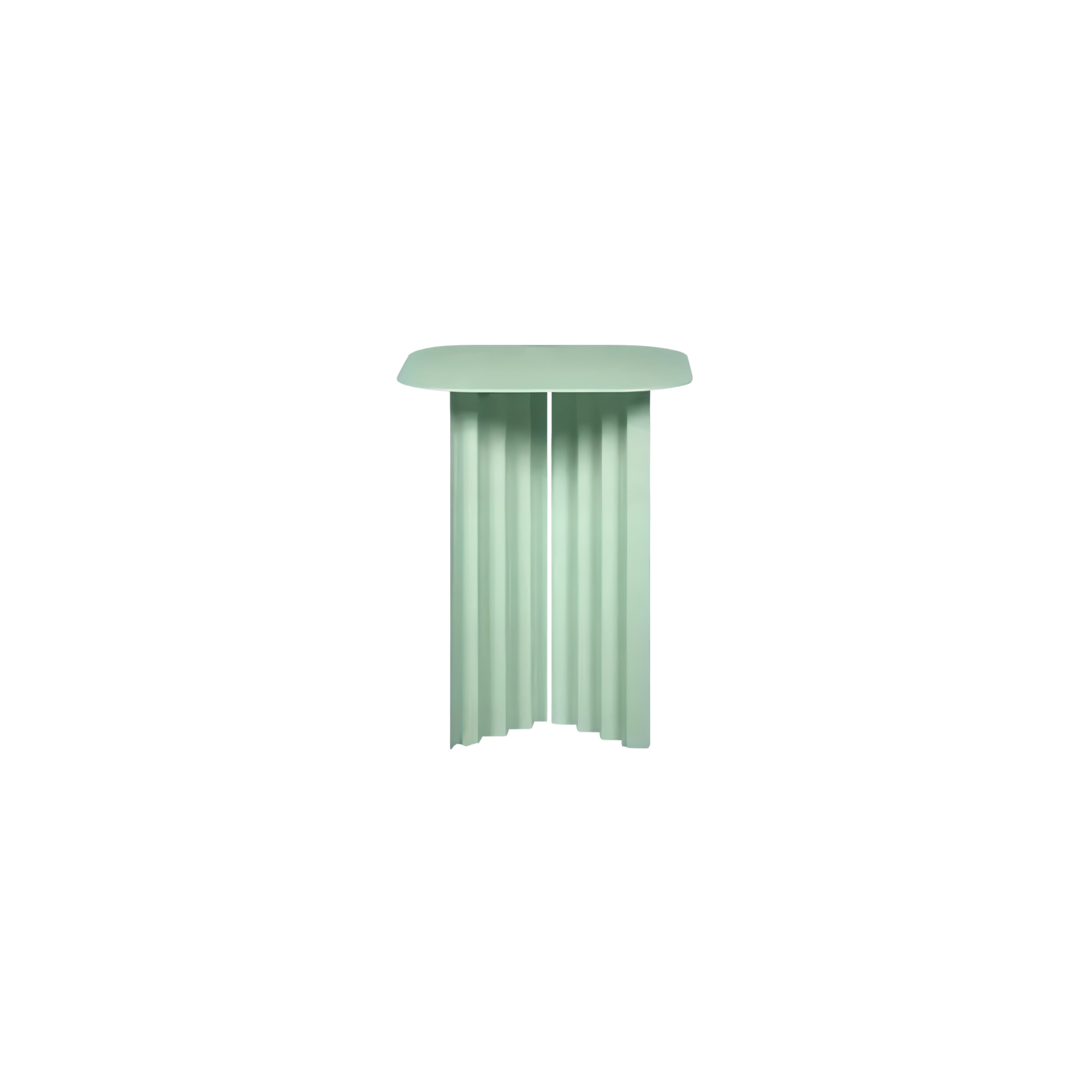 Plec Rectangular Occasional Table: Steel + Small - 14.8