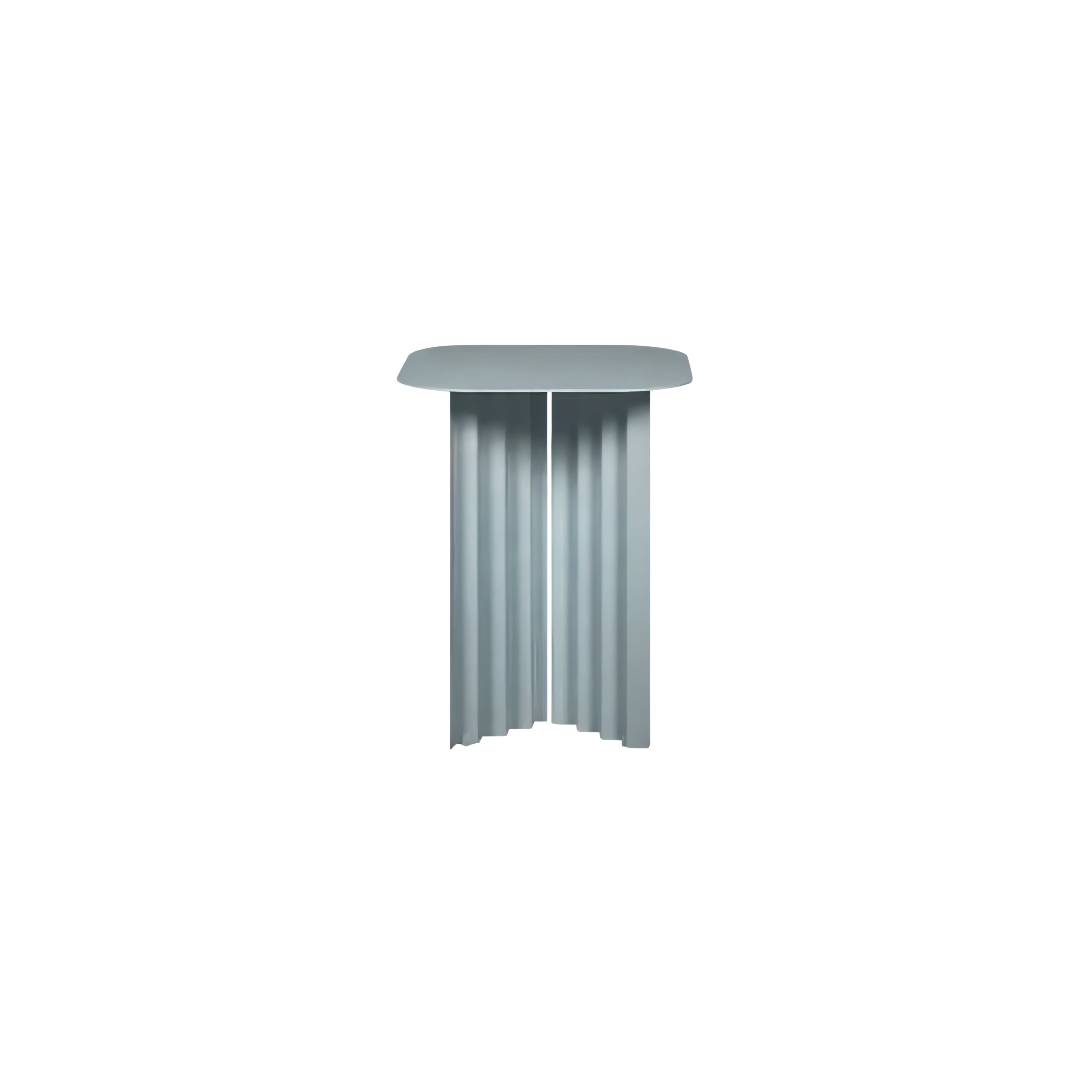 Plec Rectangular Occasional Table: Steel + Small - 14.8