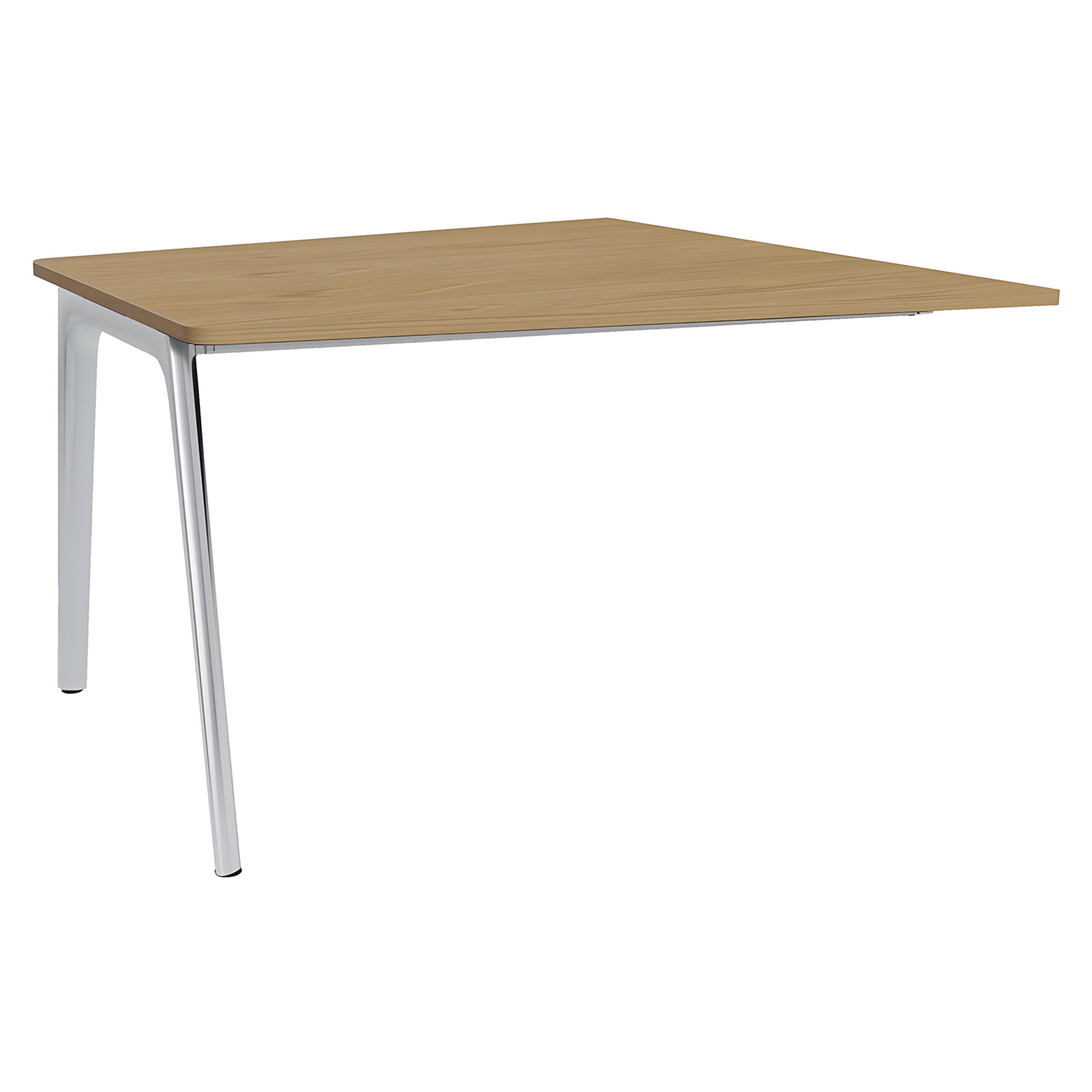 Pluralis Wall Mounted Table: Oak Veneer + Polished Aluminum