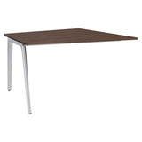 Pluralis Wall Mounted Table: Walnut Veneer + Polished Aluminum