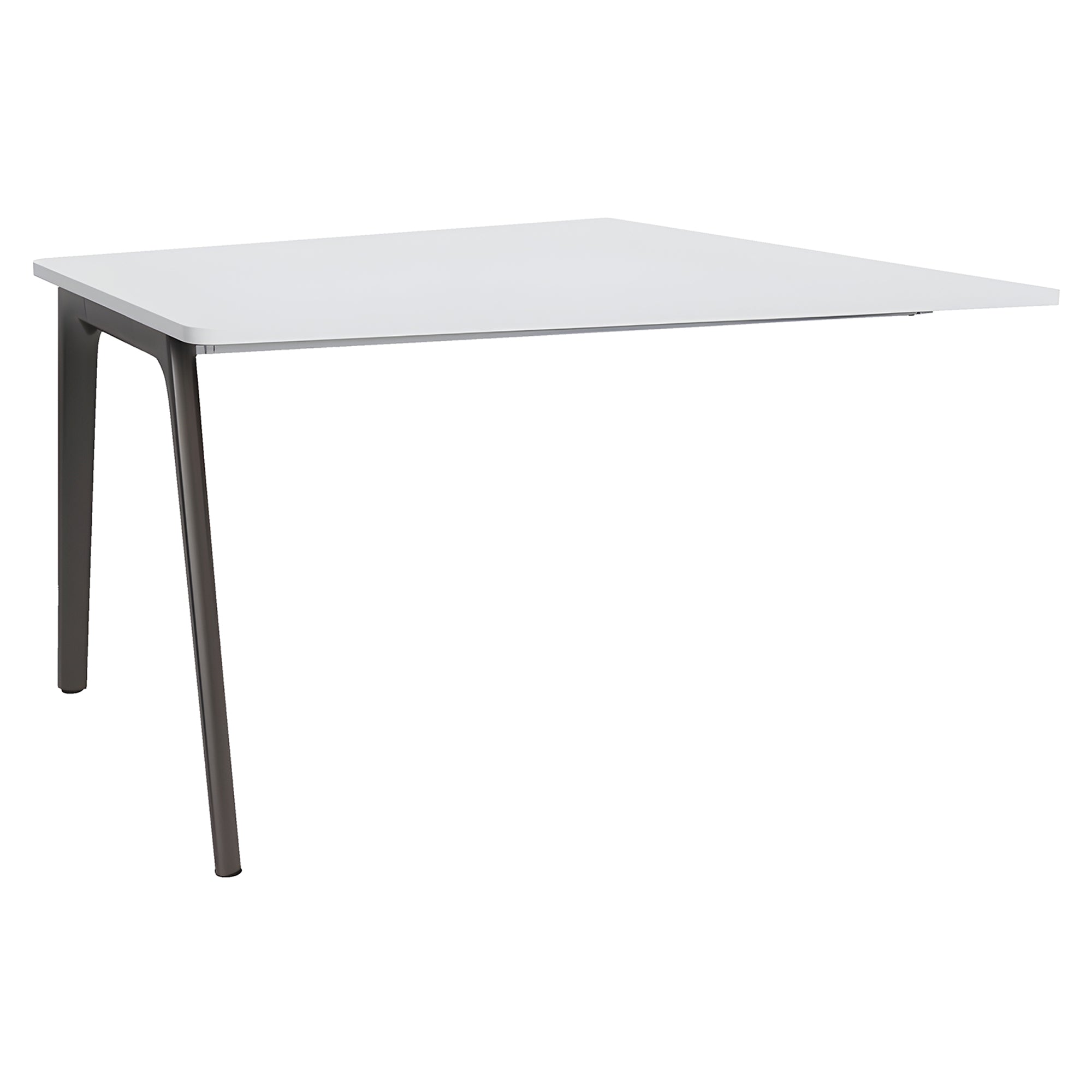 Pluralis Wall Mounted Table: White Laminate + Brown Bronze