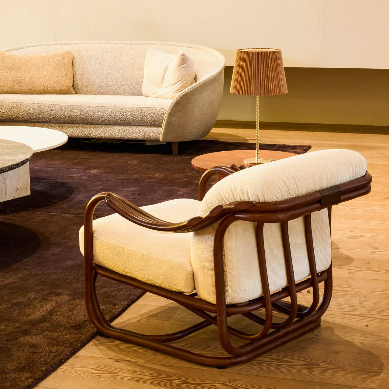 Poltrona Tria Lounge Chair: Fully Upholstered + LS