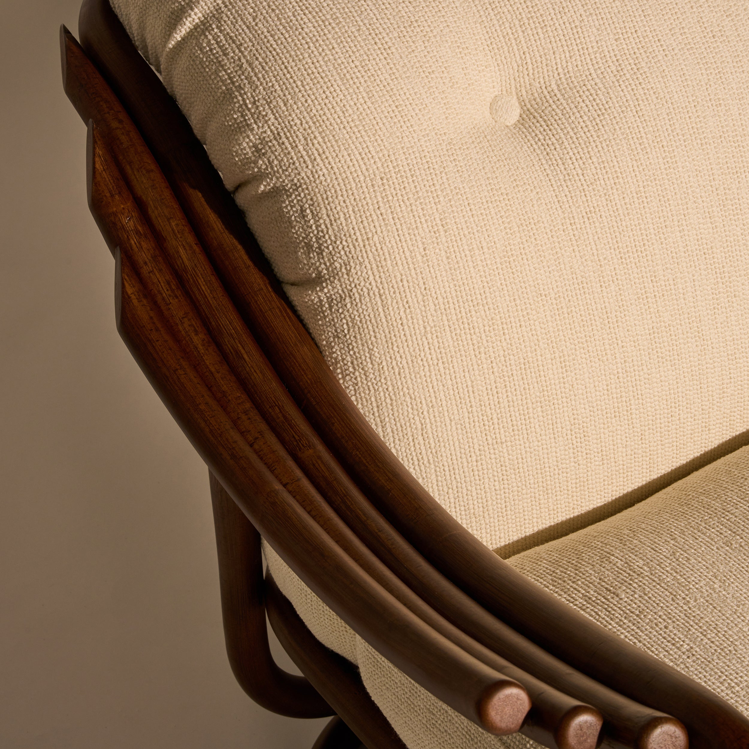 Poltrona Tria Lounge Chair: Fully Upholstered + DI