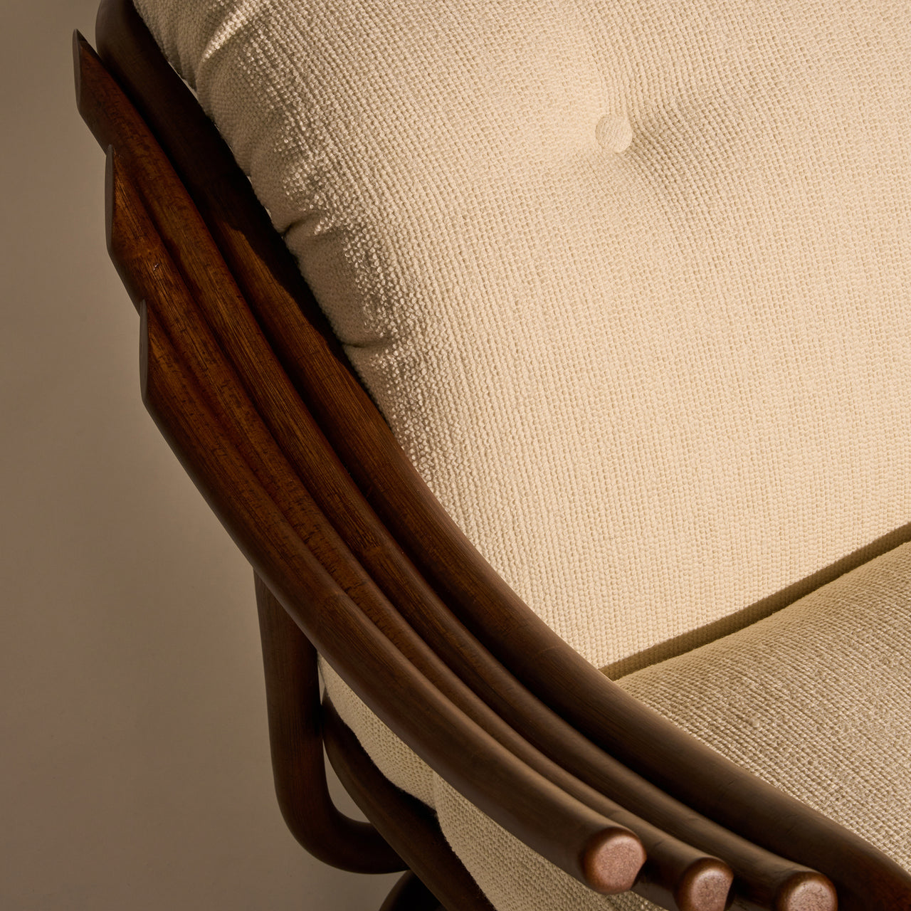Poltrona Tria Lounge Chair: Fully Upholstered + DI