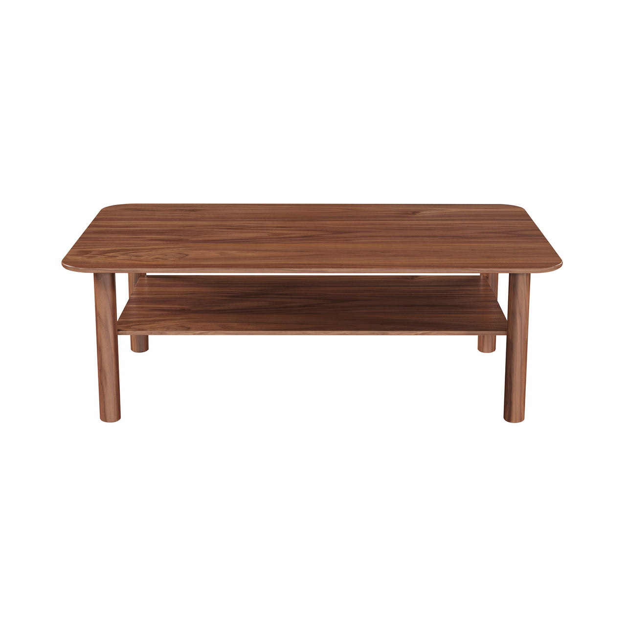 Port Coffee Table: Rectangular + Walnut
