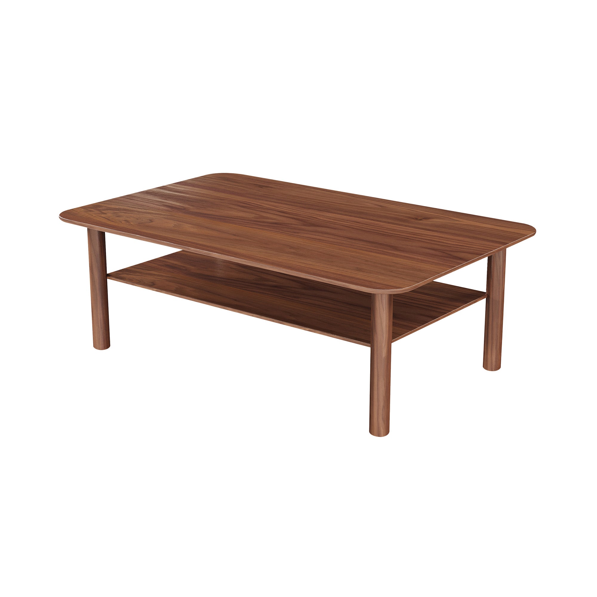 Port Coffee Table: Rectangular + Walnut