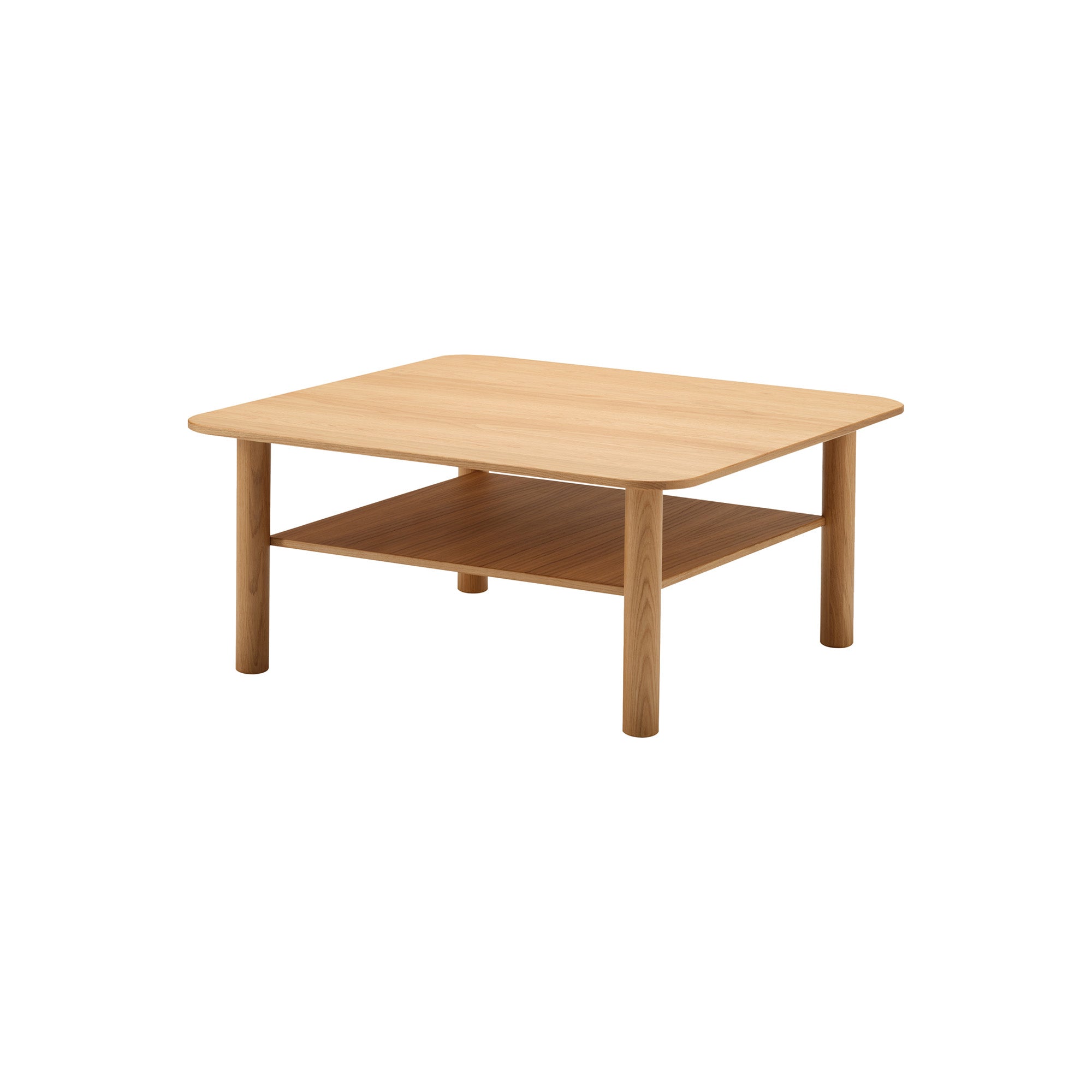Port Coffee Table: Square + Oak